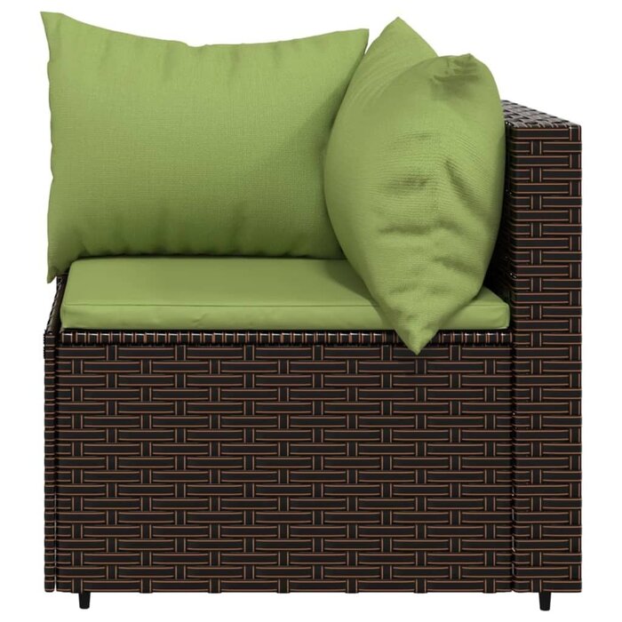 3-tlg. Garten-Loungeset Polyrattan Braun - 35% Rabatt