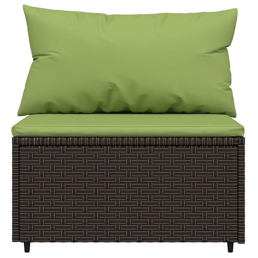 3-tlg. Garten-Loungeset Polyrattan Braun - 35% Rabatt
