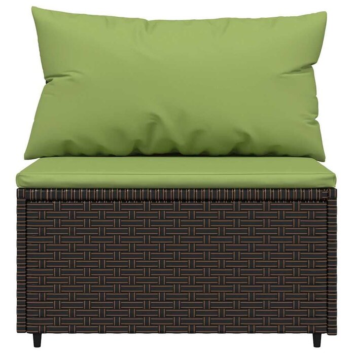 3-tlg. Garten-Loungeset Polyrattan Braun - 35% Rabatt