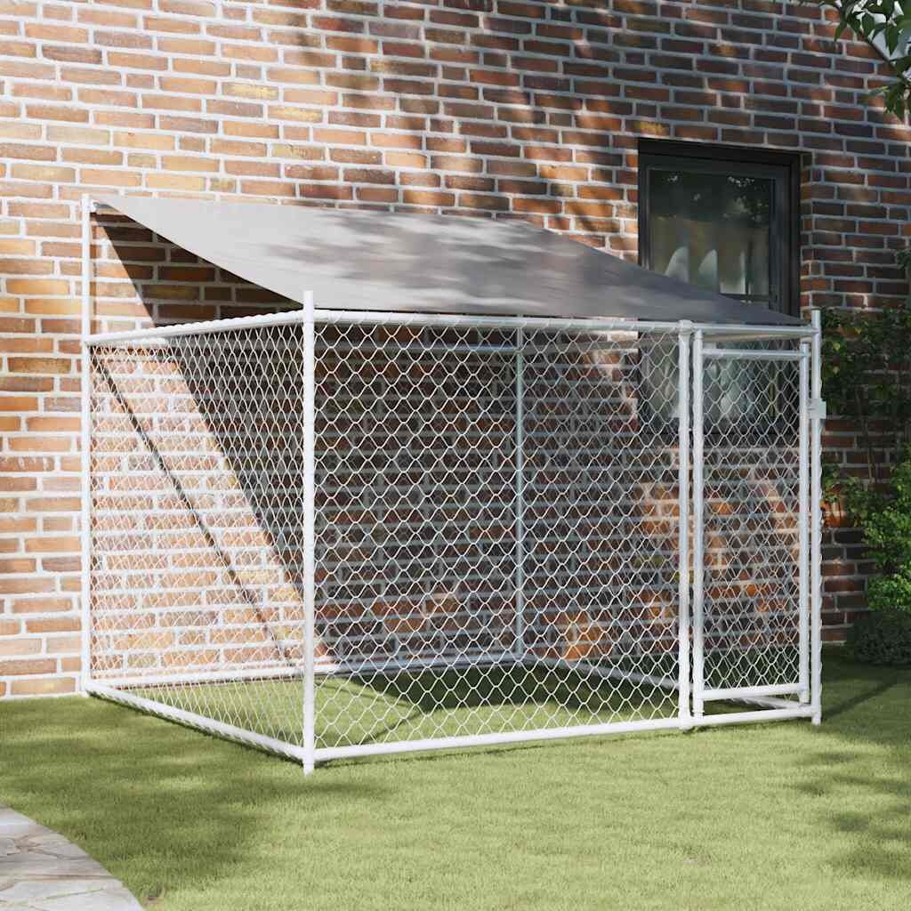 Vidaxl Großer Hundezwinger 2x2x2m verzinkter Stahl - 37% Rabatt