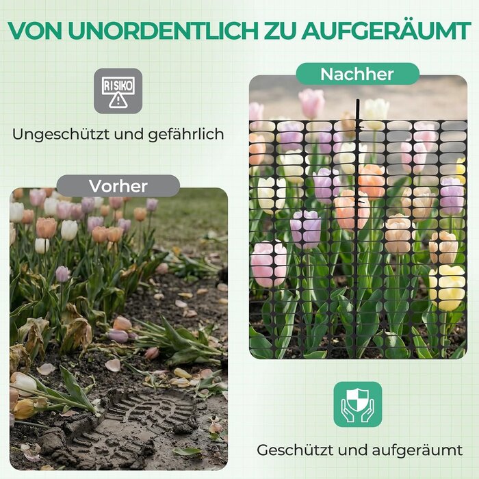 Amazon Mobiler Maschendrahtzaun 30m x 1m mit 25 Pfosten - Schwarz - 33% Rabatt