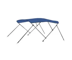 Vidaxl Bimini-Verdeck 3-Bügel 183x196x137 cm Marineblau - 52% Rabatt