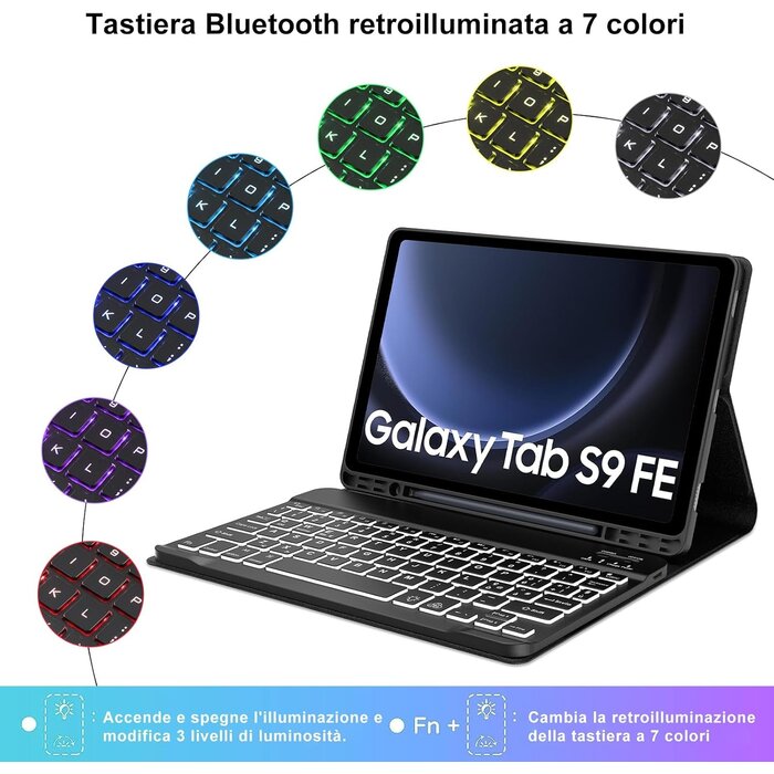 Tastaturhülle für Galaxy Tab S9/S9 FE Dunkelblau - 31% Rabatt
