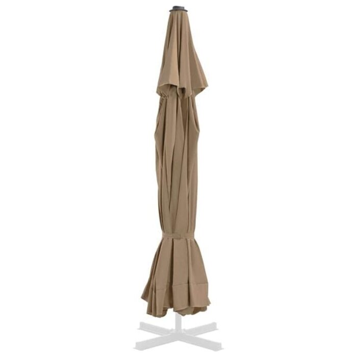 Vidaxl Sonnenschirm-Ersatzbespannung 515 cm Taupe - 34% Rabatt - Ausgepackt