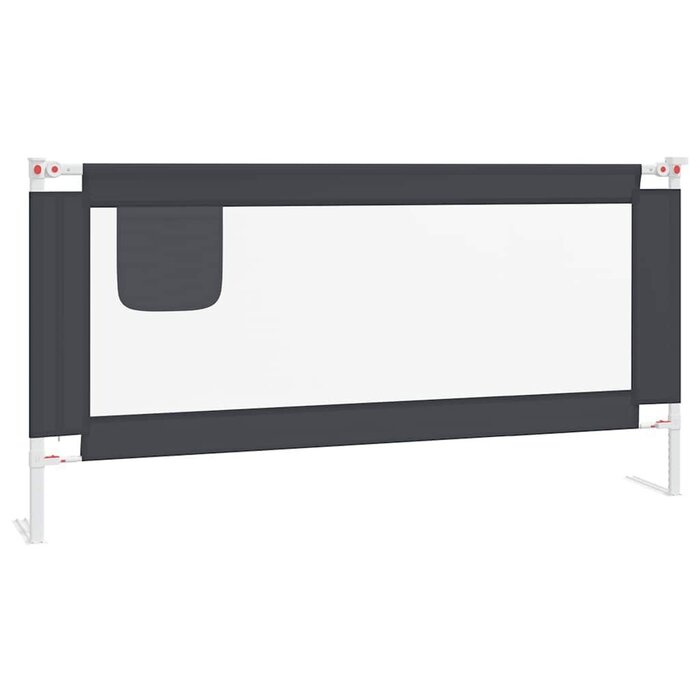 Vidaxl Bettgitter für Kleinkinder, 180x25cm, Dunkelgrau - 33% Rabatt