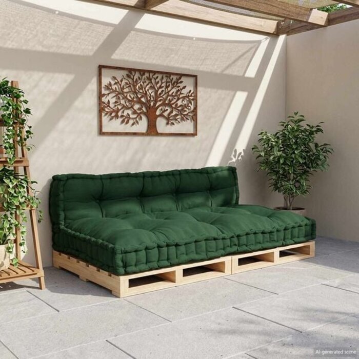 Vidaxl Palettensofa-Kissen 120x80cm in Grün - 35% Rabatt - Ausgepackt