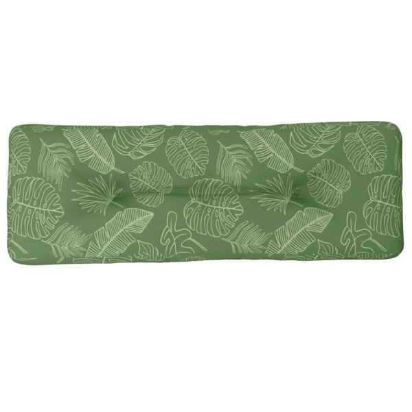 Vidaxl Palettenkissen 120x40x12 cm Blattmuster - 31% Rabatt