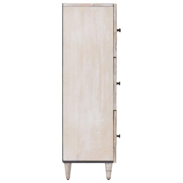 Vidaxl Hochschrank aus Mangoholz, Weiß - 35% Rabatt