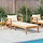 Sonnenliege Akazienholz mit Polster - 35% Rabatt