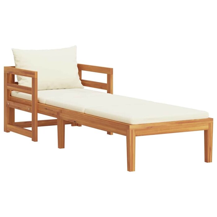 Vidaxl Sonnenliege Akazienholz mit Polster - 35% Rabatt