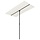 Sonnenschirm 180x110 cm Aluminium Sandweiß - 32% Rabatt