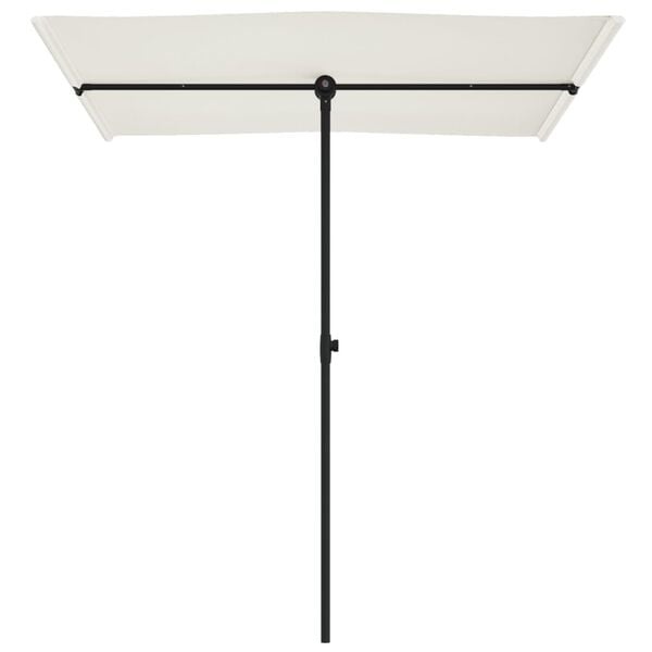 Vidaxl Sonnenschirm 180x110 cm Aluminium Sandweiß - 32% Rabatt