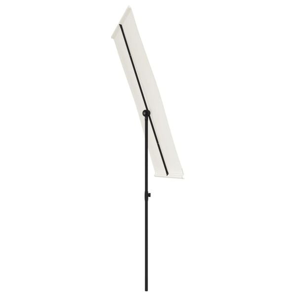 Vidaxl Sonnenschirm 180x110 cm Aluminium Sandweiß - 32% Rabatt