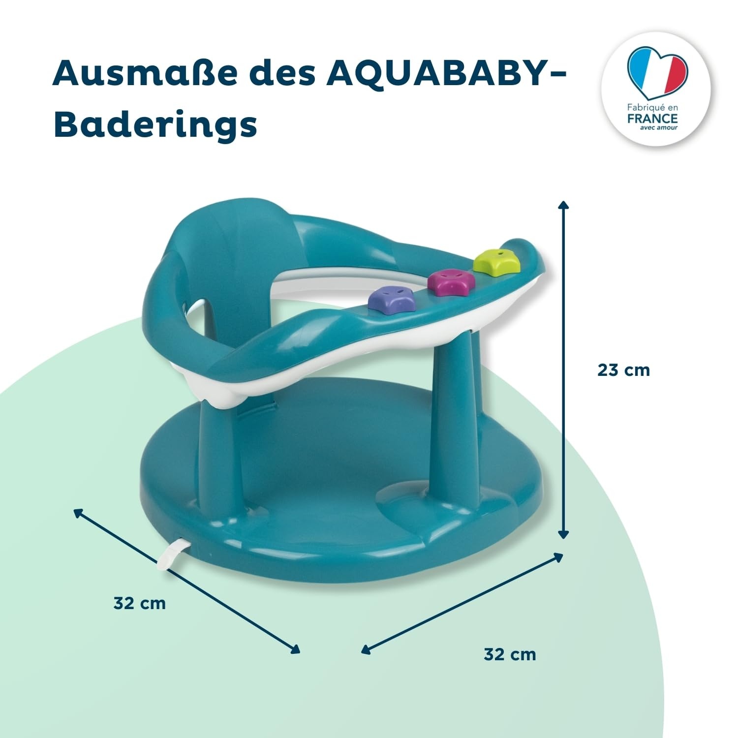 Baby-Badesitz in Smaragdgrün - 31% Rabatt