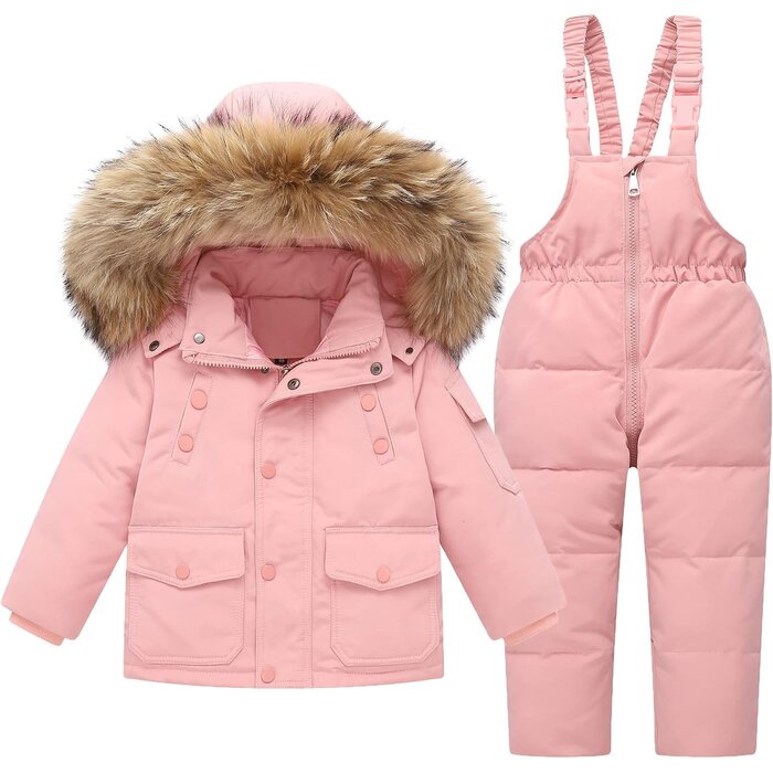 Kinder Skipaket 2-teilig Pink, 34% Rabatt auf Daunen-Schneeanzug