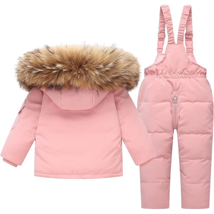 Kinder Skipaket 2-teilig Pink, 34% Rabatt auf Daunen-Schneeanzug