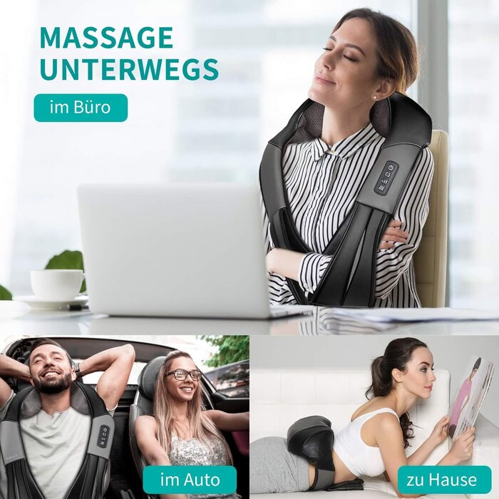 Elektrisches Shiatsu-Massagegerät mit Wärme - 33% Rabatt