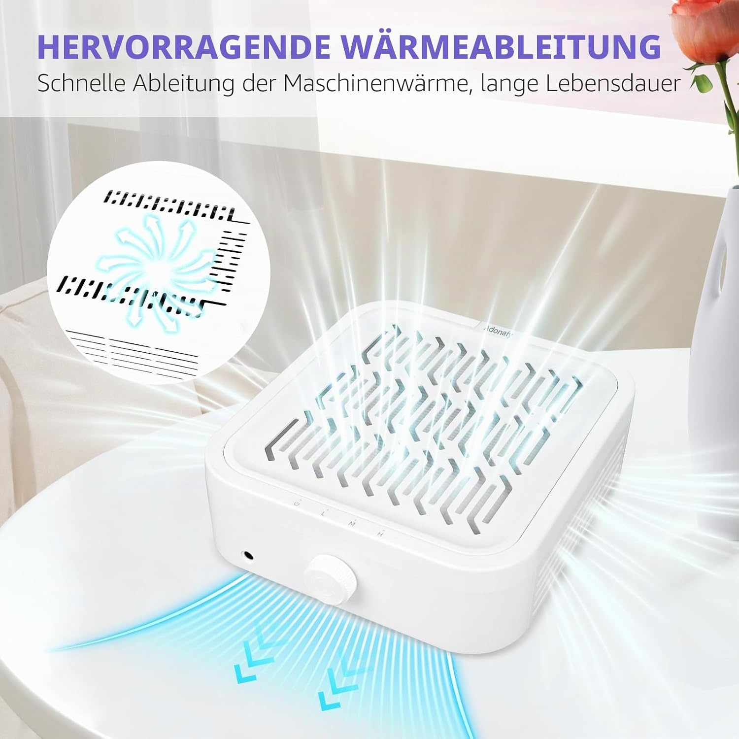 Profi Nagelstaubsauger 120W - 27% Rabatt - Staubfreie Maniküre