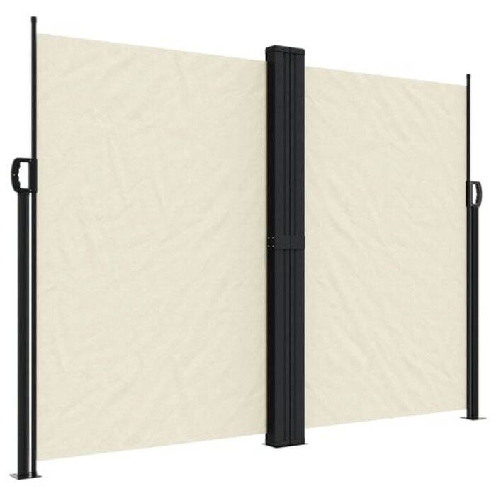 Vidaxl Ausziehbare Seitenmarkise 180x1000 cm Creme - 35% Rabatt