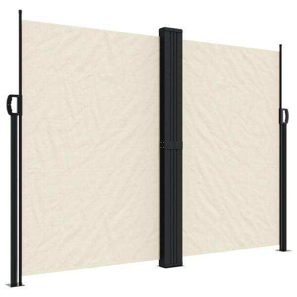 Vidaxl Ausziehbare Seitenmarkise 180x1000 cm Creme - 35% Rabatt