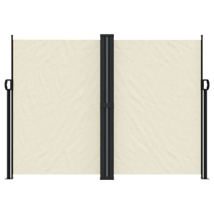 Vidaxl Ausziehbare Seitenmarkise 180x1000 cm Creme - 35% Rabatt