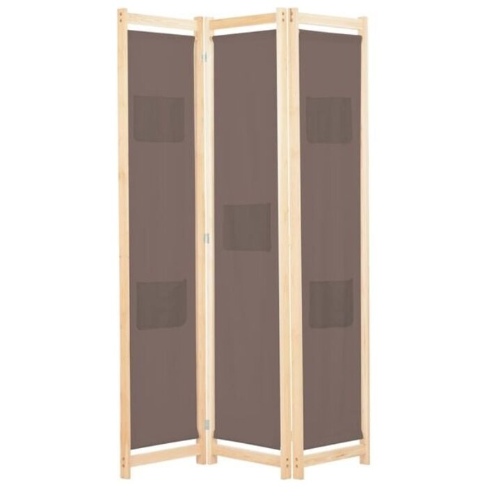 Vidaxl Spanische Wand 120x170cm - 3 Paneele Braun - 33% Rabatt