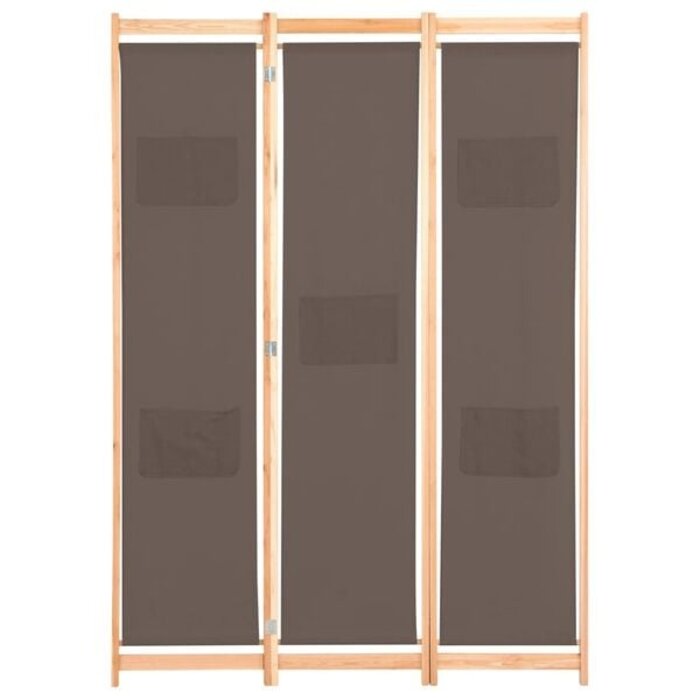 Vidaxl Spanische Wand 120x170cm - 3 Paneele Braun - 33% Rabatt