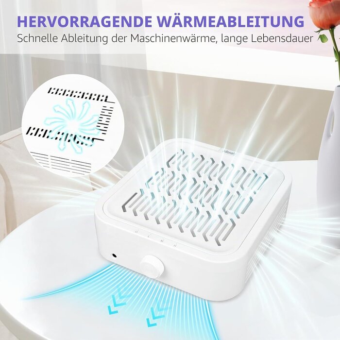 Profi-Nagelstaubsauger 120W - weiß - 27% Rabatt