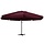 Luxus Gartenschirm 600 cm Bordeauxrot - 35% Rabatt