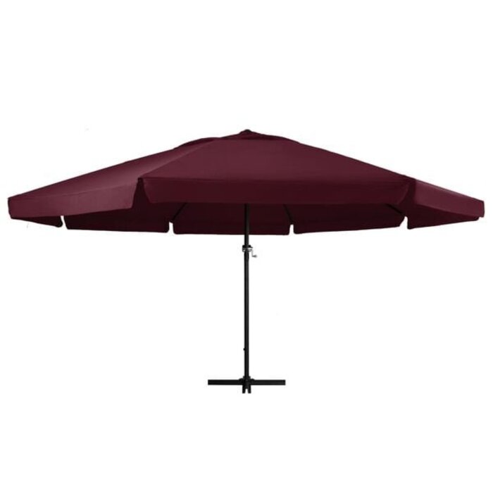 Vidaxl Luxus Gartenschirm 600 cm Bordeauxrot - 35% Rabatt