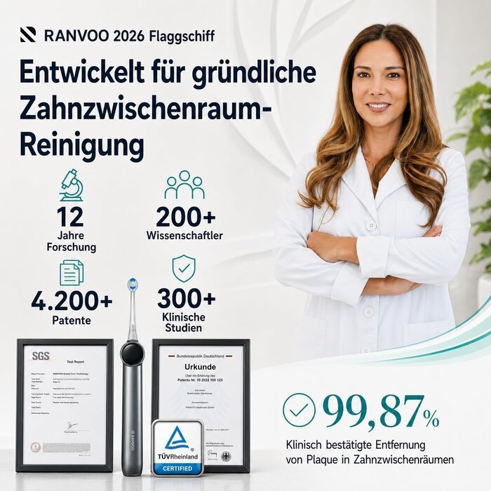 Schallzahnbürste mit BubbleJet-Technologie - 34% Rabatt auf Retourenware