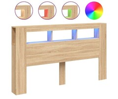 Vidaxl Bett-Kopfteil Sonoma-Eiche 180cm mit LED-Beleuchtung - 45% Rabatt