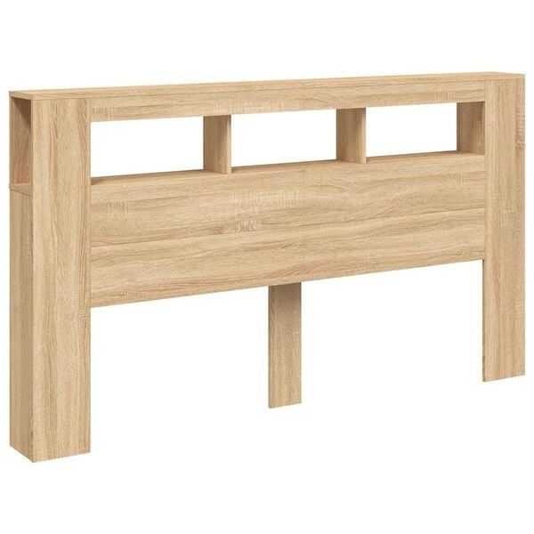 Vidaxl Bett-Kopfteil mit LED, Sonoma-Eiche, 180cm, 35% Rabatt
