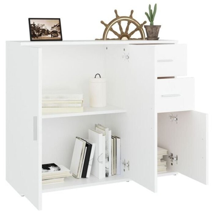 Vidaxl Weißes Sideboard 91x29,5x75 cm - 34% Rabatt auf Rückläufer