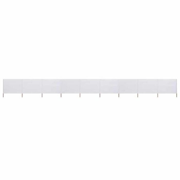 Vidaxl 9-teiliger Windschutz 1200x160 cm Sandweiß - 34% Rabatt