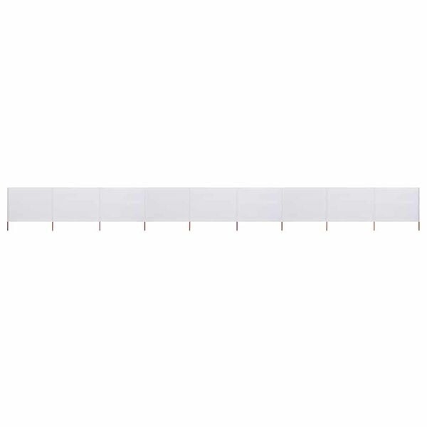 Vidaxl 9-teiliger Windschutz 1200x160 cm Sandweiß - 34% Rabatt