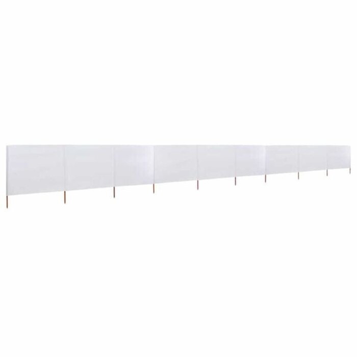 Vidaxl 9-teiliger Windschutz 1200x160 cm Sandweiß - 34% Rabatt