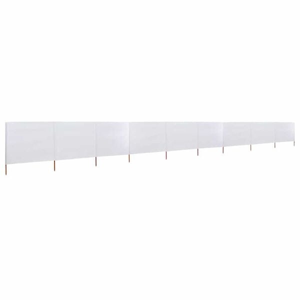Vidaxl 9-teiliger Windschutz 1200x160 cm Sandweiß - 34% Rabatt