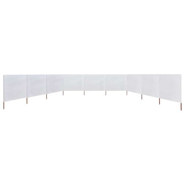 Vidaxl 9-teiliger Windschutz 1200x160 cm Sandweiß - 34% Rabatt
