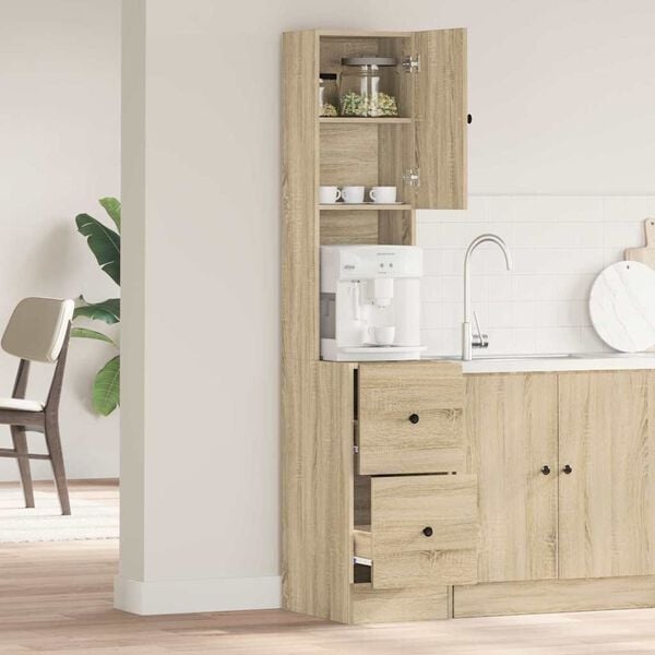 Vidaxl Küchenschrank in Beige - 35 x 50 x 180 cm - 34% Rabatt