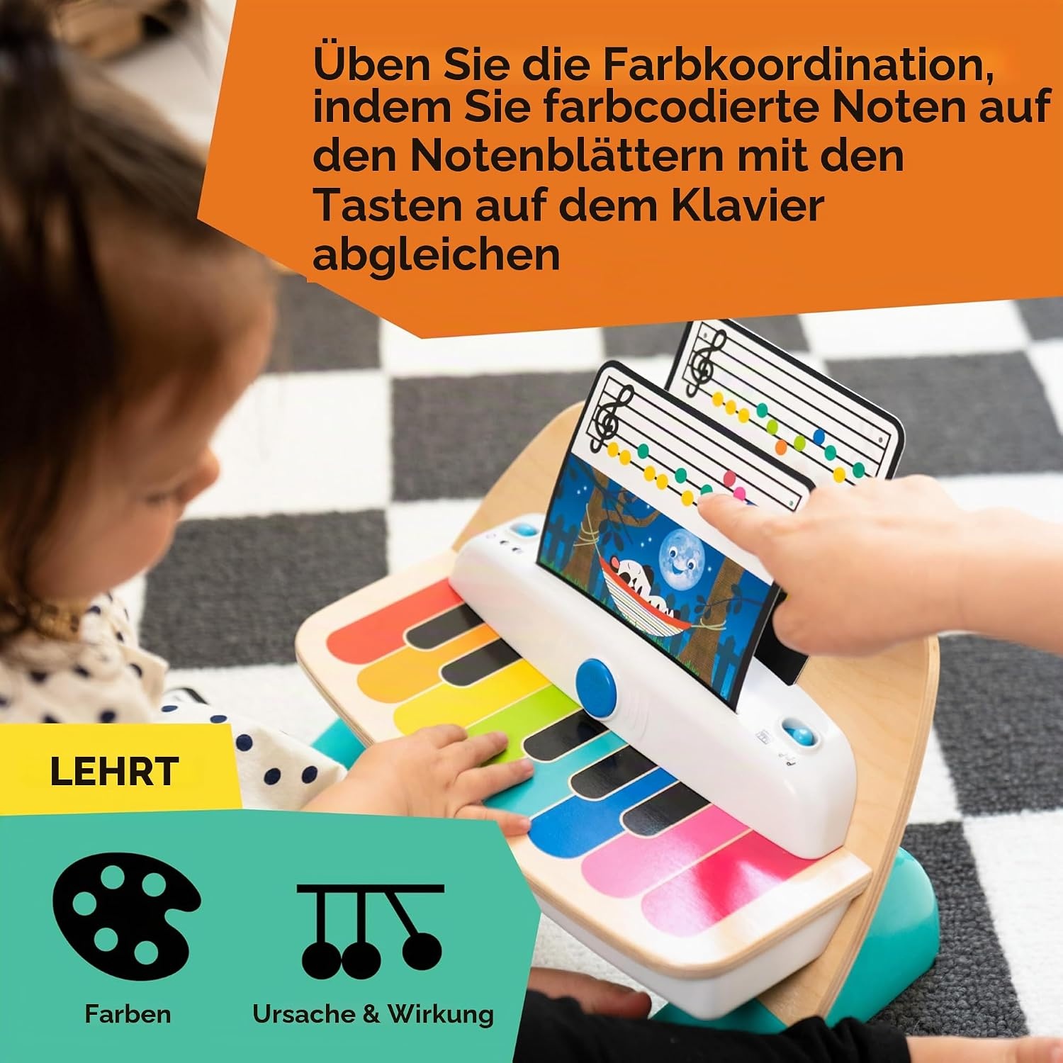 Magic Touch Holz-Piano für Kleinkinder, 32% Rabatt - Ausgepackt & Guter Zustand