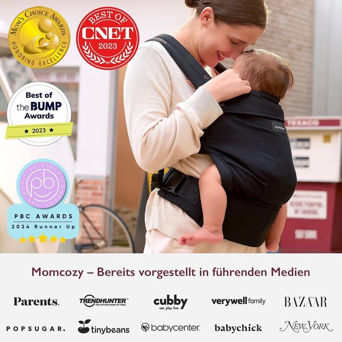Ergonomische Babytrage, 3-20 kg - Schwarz - 34% Rabatt