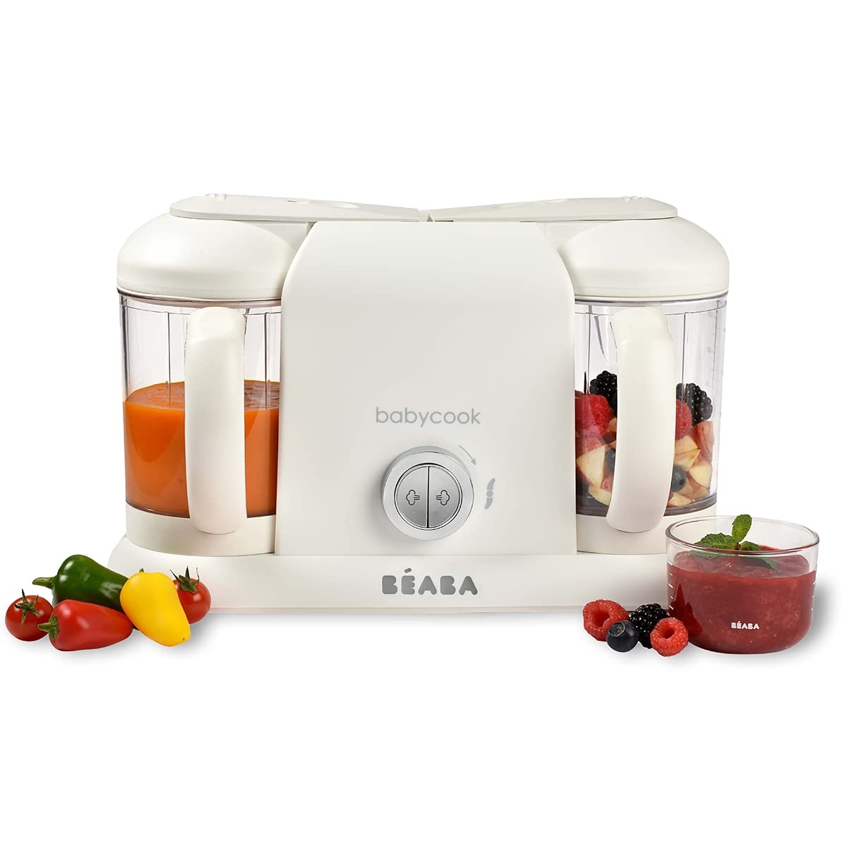 4-in-1 Babynahrungszubereiter 2,2L XXL, Dampfgarer & Mixer - 34% Rabatt