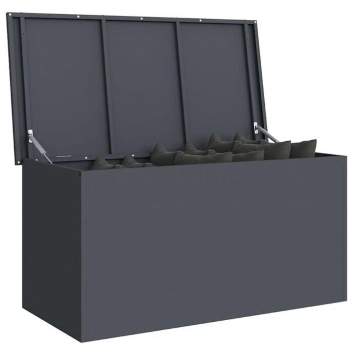 Vidaxl Garten-Aufbewahrungsbox, Anthrazit, 100x50x50 cm - 34% Rabatt
