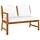 Gartenbank Akazienholz 114,5 cm mit Polster - 35% Rabatt