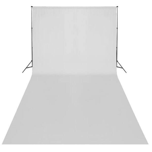 Vidaxl Weißer Baumwoll-Fotohintergrund 600x300 cm - 34% Rabatt