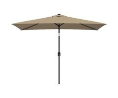 Vidaxl Rechteckiger Sonnenschirm 300x200 cm in Taupe - 49% Rabatt