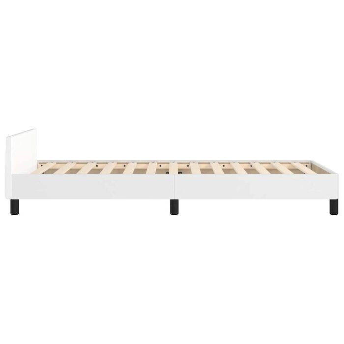 Vidaxl Bettgestell 90x190 cm, Kunstleder, Weiß - 34% Rabatt