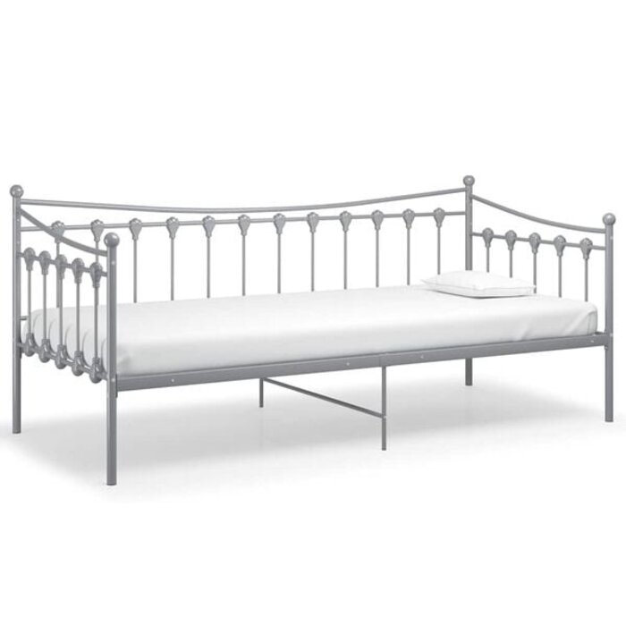 Vidaxl Schlafsofa aus Metall 90x200 cm in Grau - 35% Rabatt