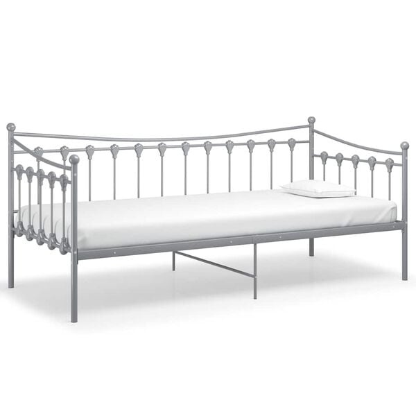 Vidaxl Schlafsofa aus Metall 90x200 cm in Grau - 35% Rabatt